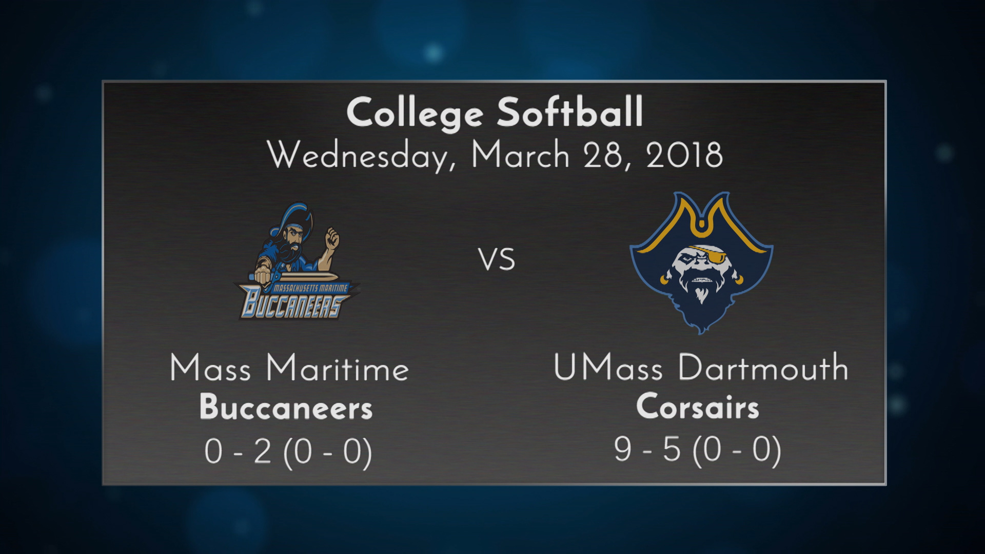 Thumbnail image for UMass Dartmouth Softball vs Mass Maritime - Game 1 - March 28, 2018
