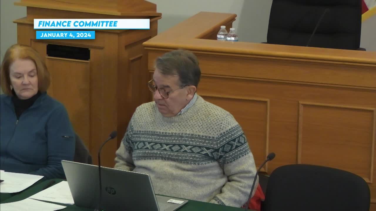 Thumbnail image for Finance Committee Meeting January 4, 2024