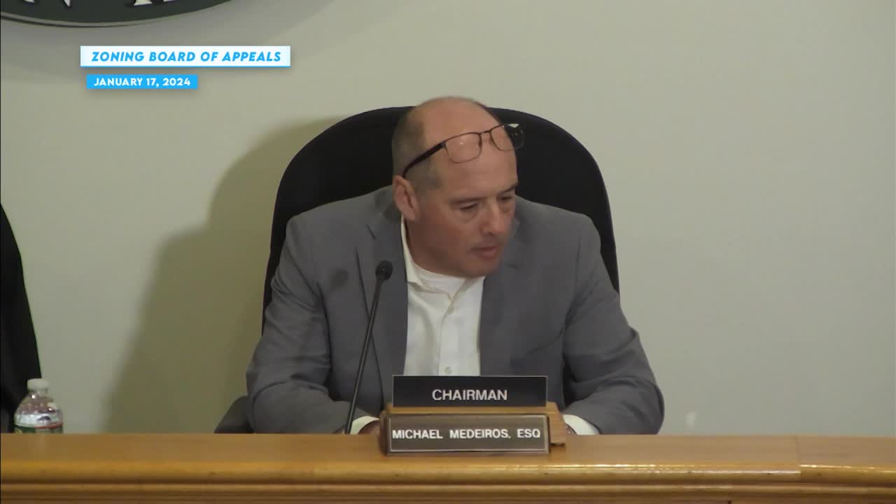 Thumbnail image for Zoning Board of Appeal Meeting - January 17, 2024