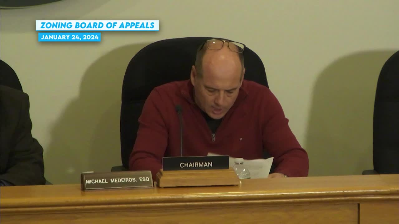 Thumbnail image for Zoning Board of Appeals January 24, 2024