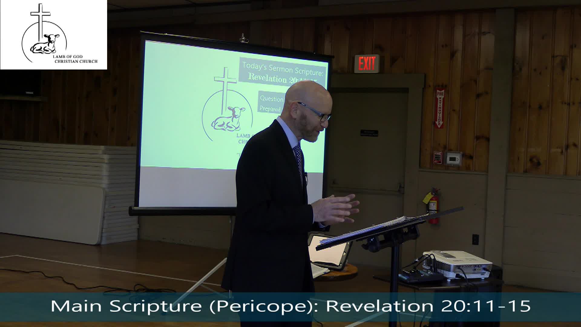 Thumbnail image for Lamb of God Christian Church Sunday Sermon - 110 Revelation 20_11-15