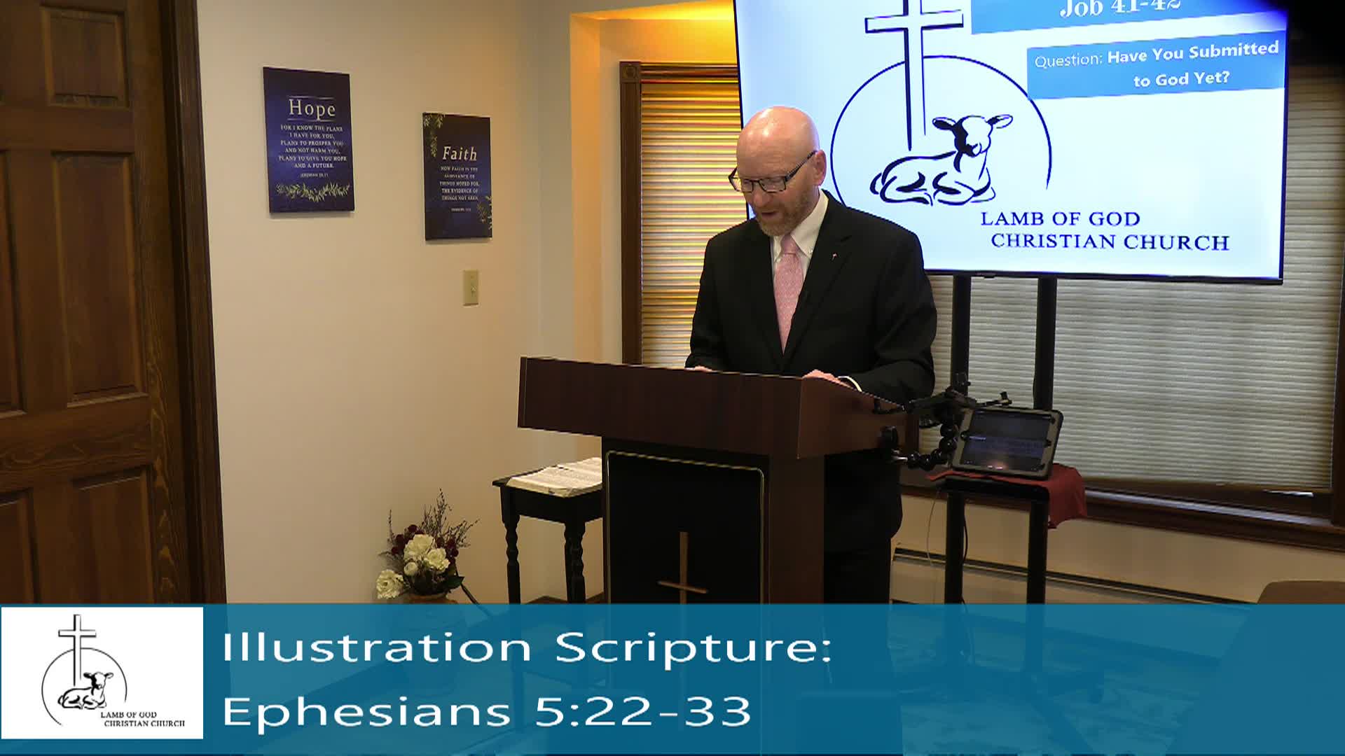 Thumbnail image for Lamb of God Christian Church Sunday Sermon - 121 Job 41-42