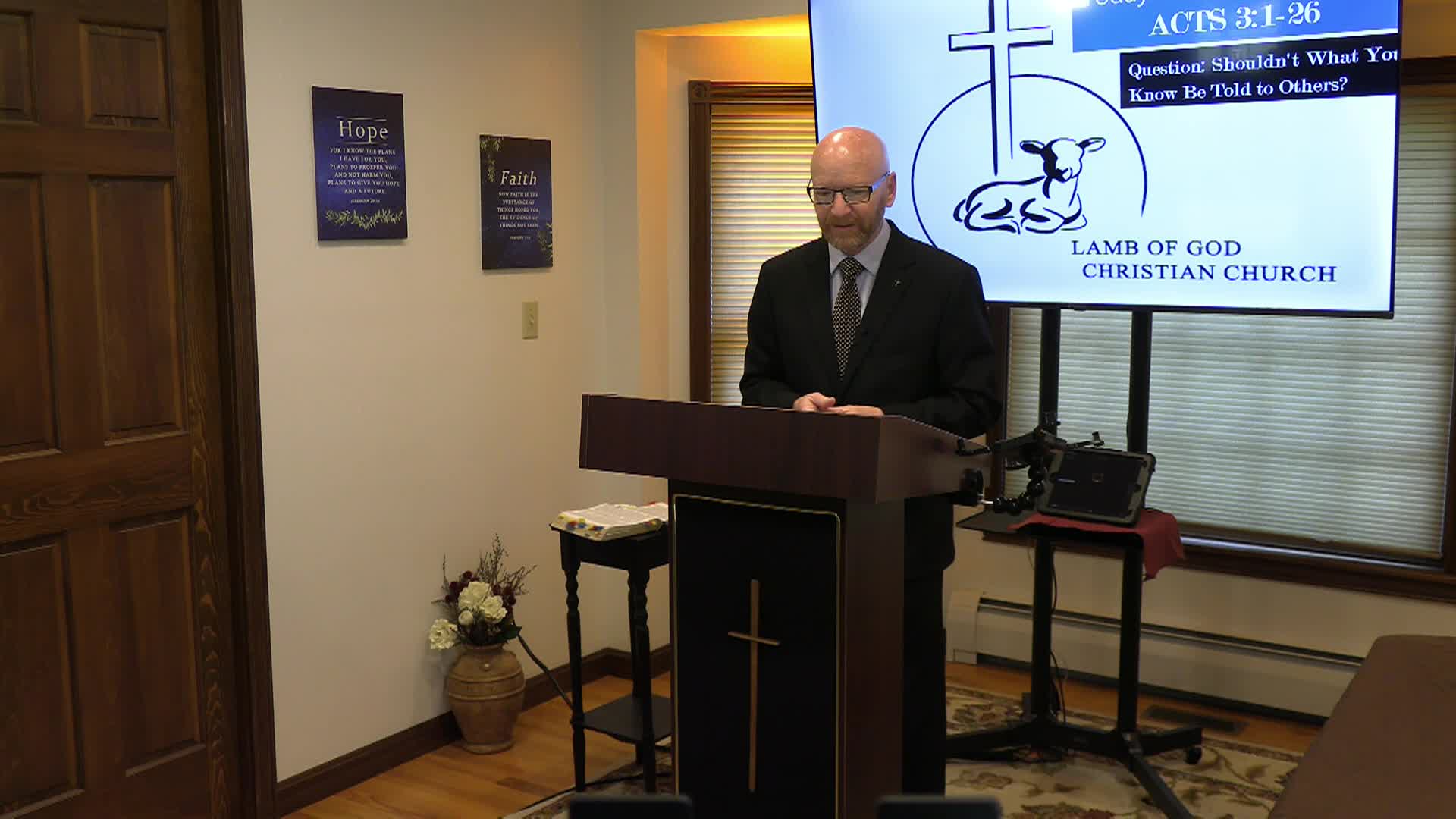 Thumbnail image for Lamb of God Christian Church Sunday Sermon - 124 Acts 3_1-26