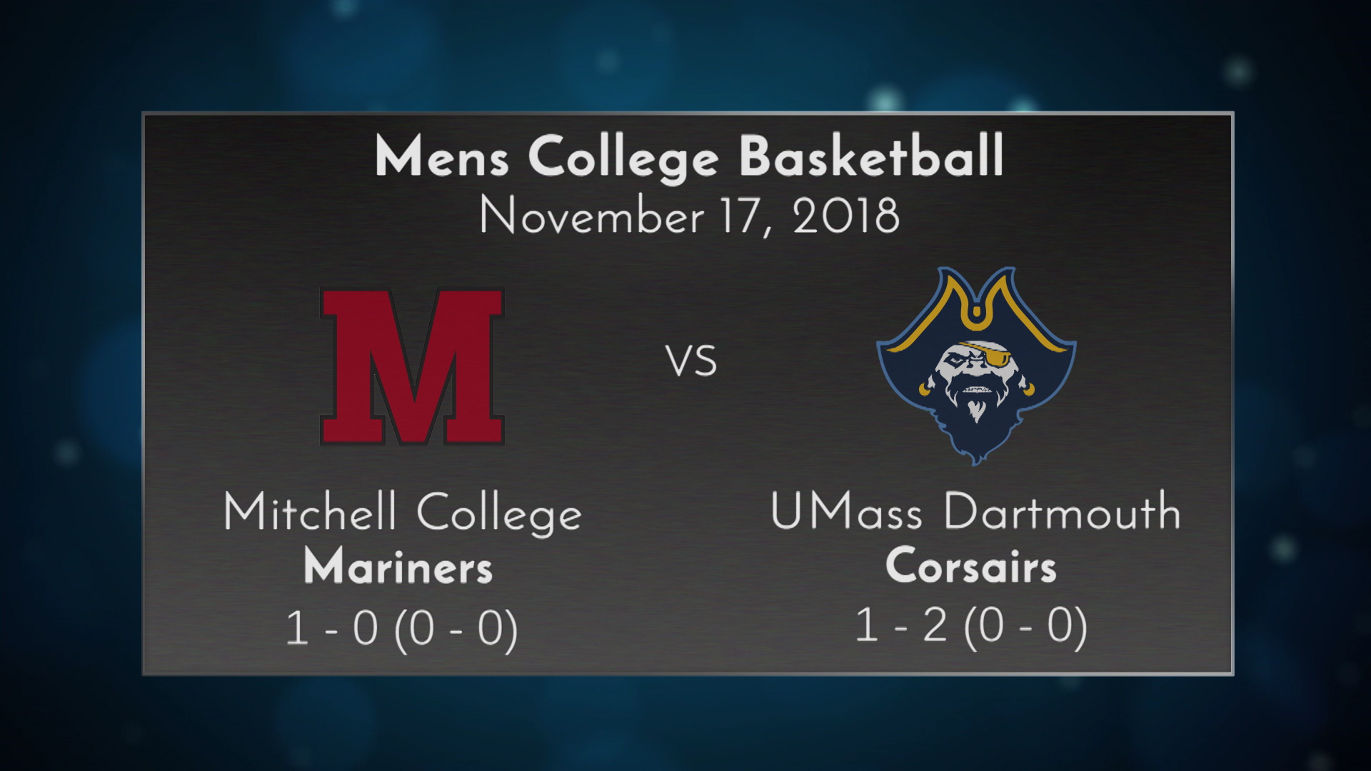 Thumbnail image for UMass Dartmouth Mens Basketball vs Mitchell - November 11, 2018