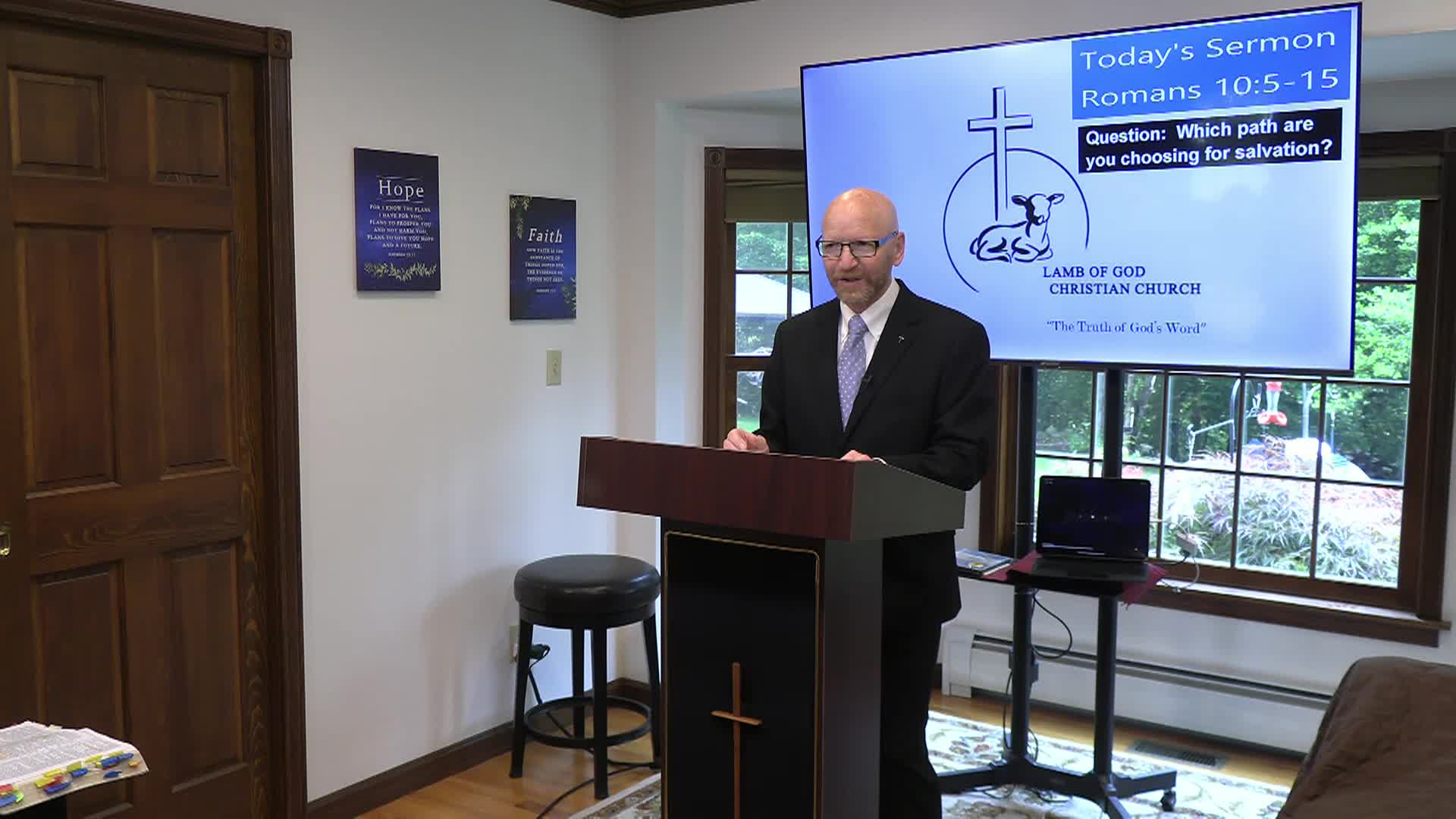 Thumbnail image for Lamb of God Christian Church Sunday Sermon - Romans 10_5-15 Episode 179