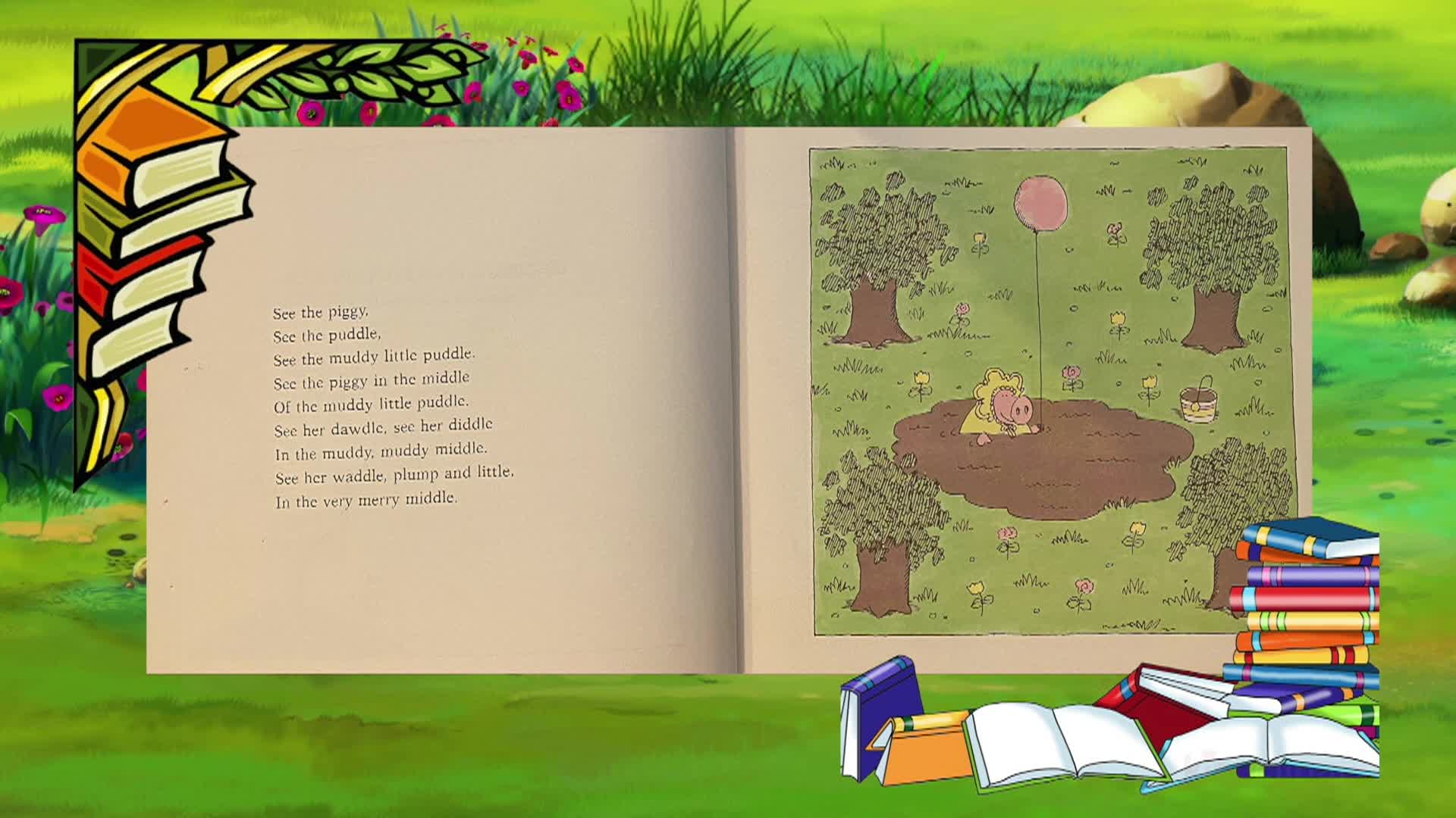 Thumbnail image for Cosette's Enchanted Journey's Episode 50 - The Piggy in the Puddle by Charlotte Pomerantz