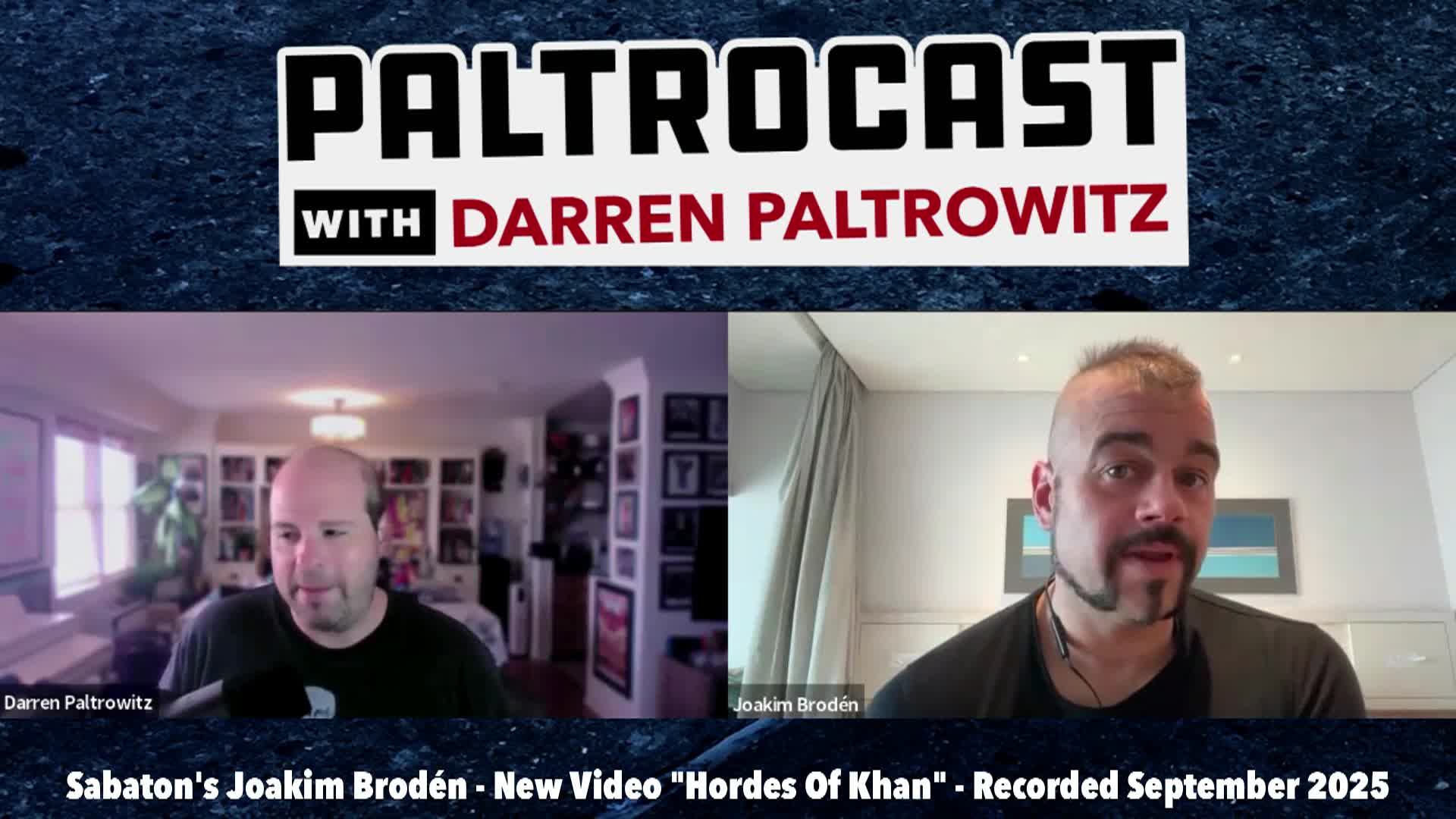 Thumbnail image for Paltrocast - Sabaton's Joakim Broden + Evan Husney