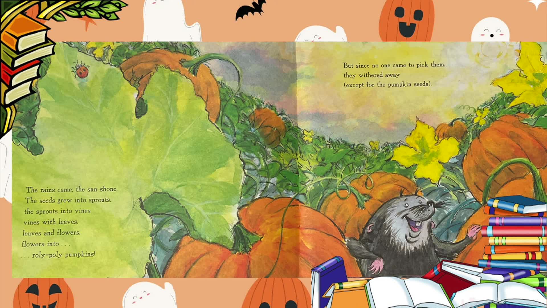 Thumbnail image for Cosette's Enchanted Journey's Episdoe 68 - Pumpkin Hill by Elizabeth Spurr & Froggy's Halloween by Jonathan London