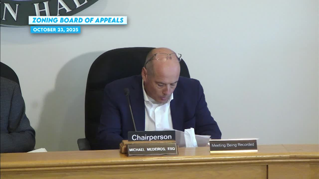 Zoning Board of Appeals Meeting - October 23, 2025