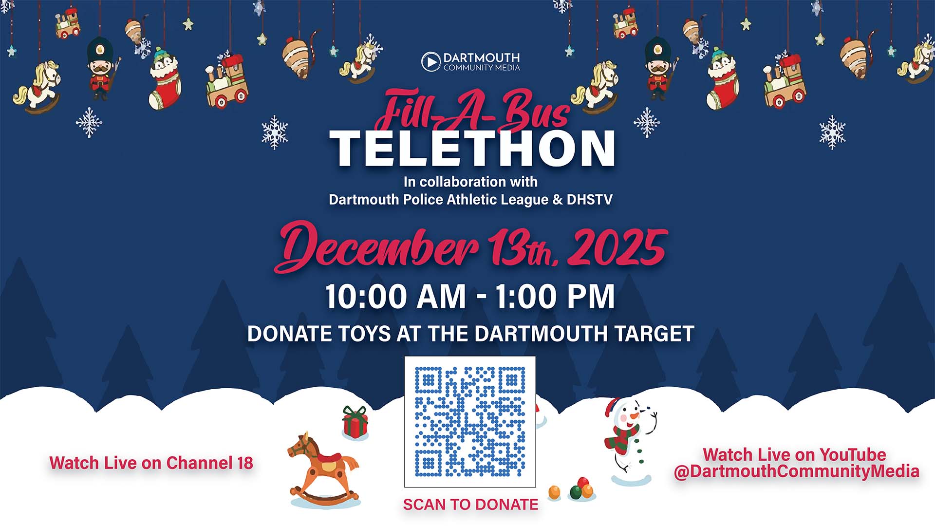 Dartmouth Fill The Bus Telethon 2025 - December 13, 2025