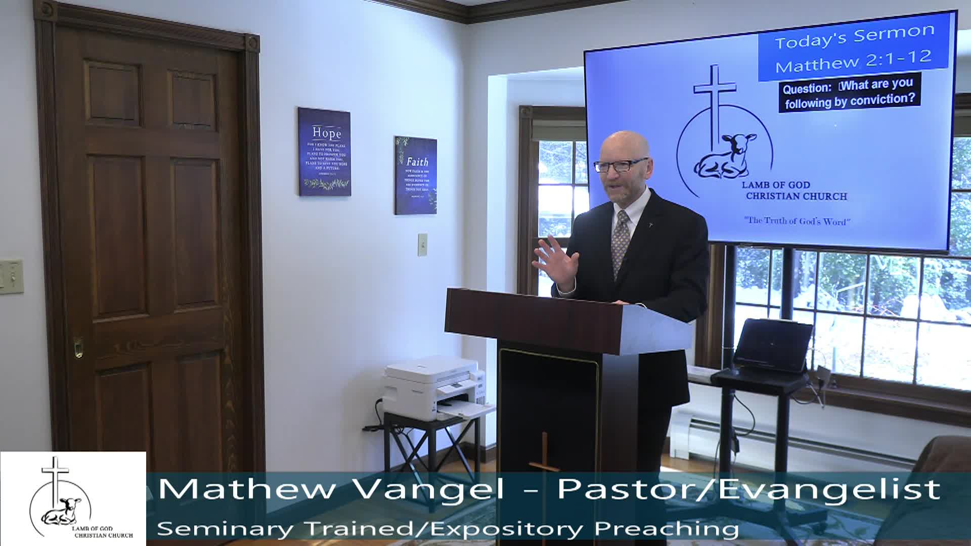 Lamb of God Christian Church Sunday Sermon - 209 Matthew 2_1-12