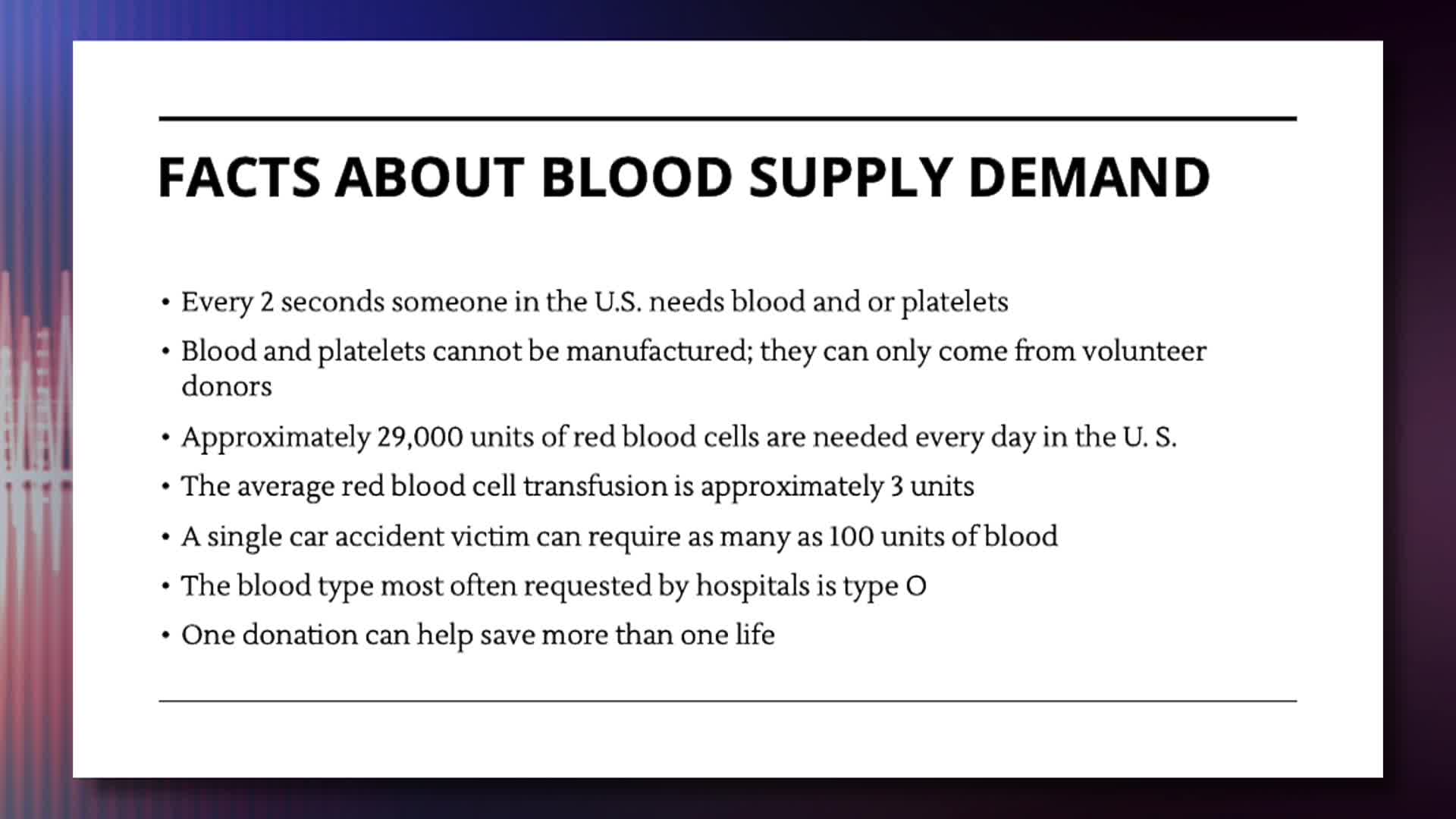 Thumbnail image for For Your Health - Blood Donation