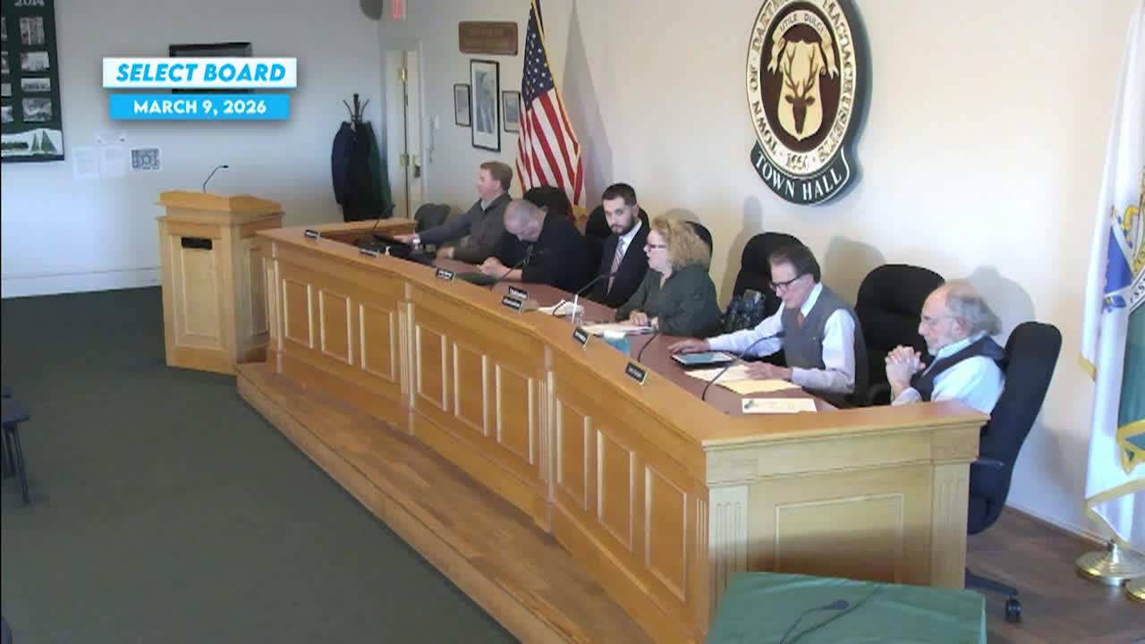 Select Board Meeting March 9, 2026