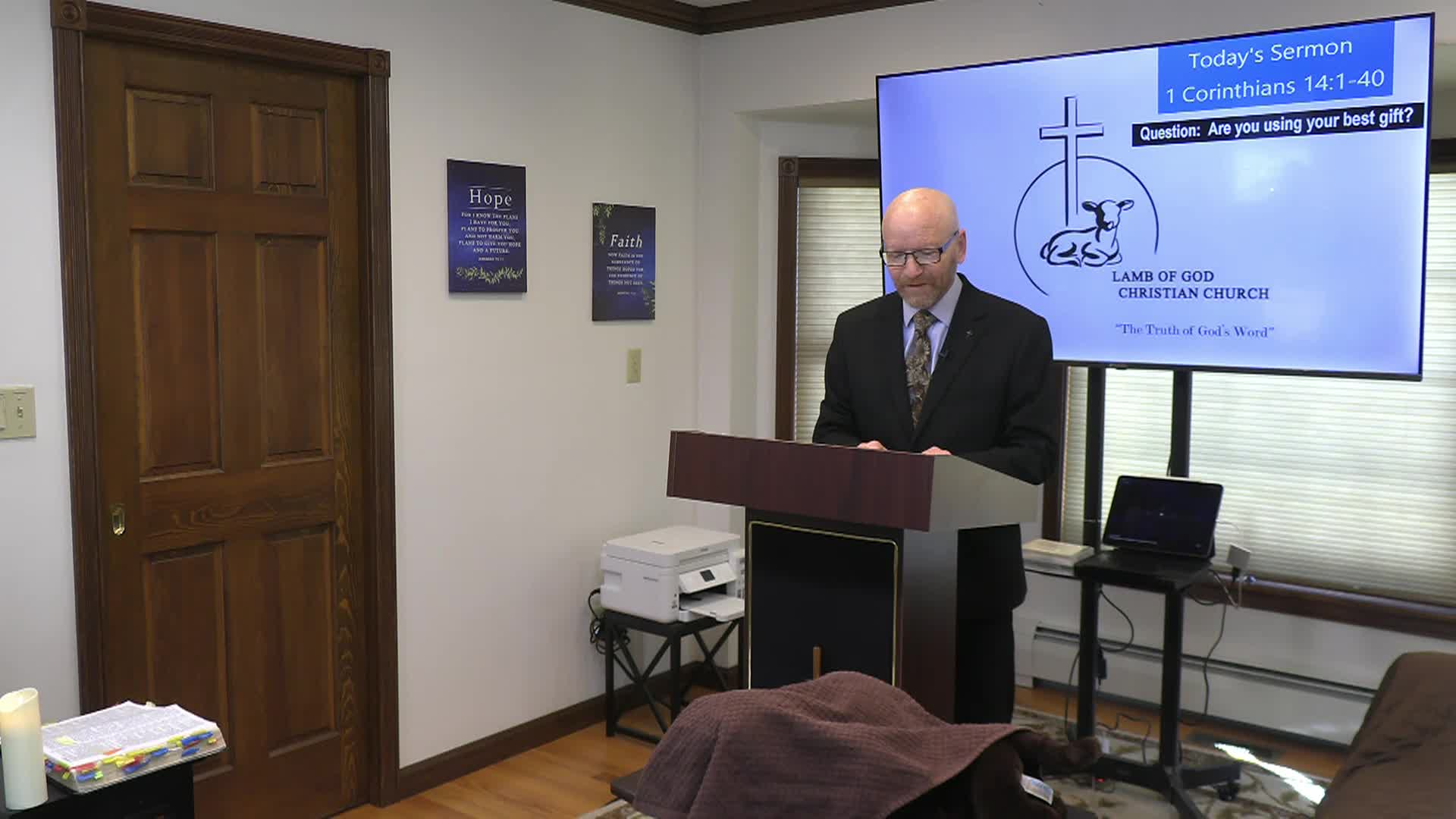 Thumbnail image for Lamb of God Christian Church Sunday Sermon - #215 1 Corinthians 14_1-40