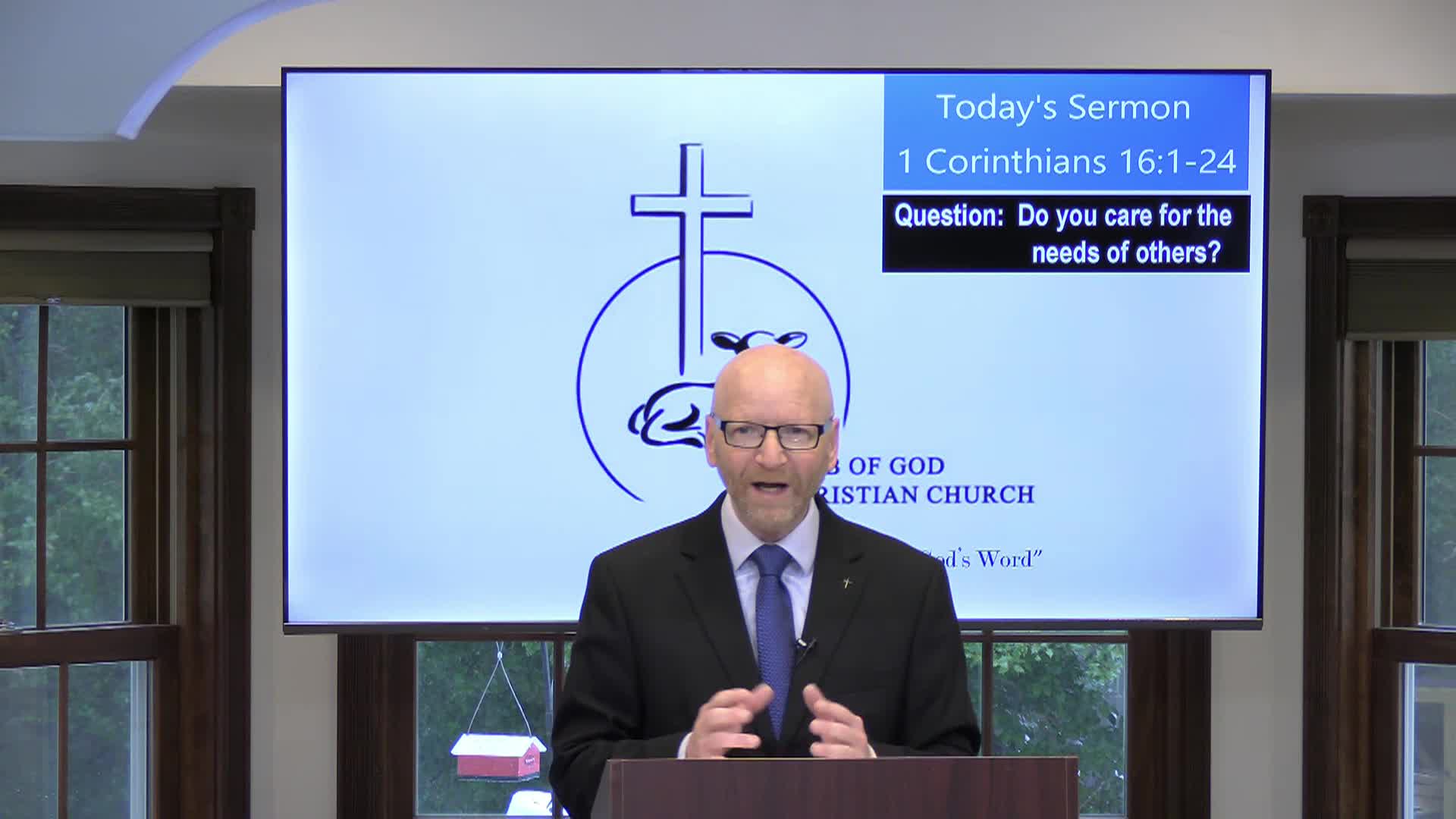 Thumbnail image for Lamb of God Christian Church Sunday Sermon - #218 1 Corinthians 16_1-24