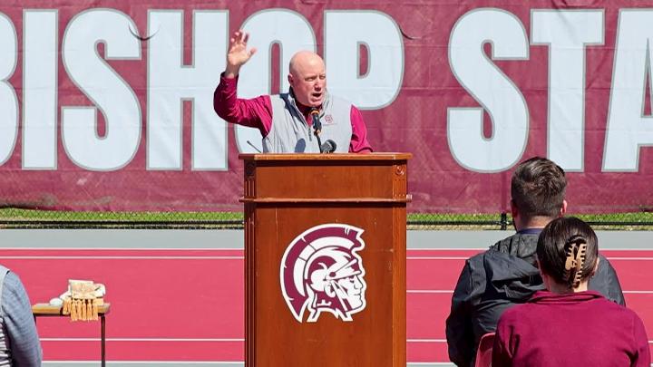 Thumbnail image for Bishop Stang Tennis Court Ribbon Cutting - April 9, 2026
