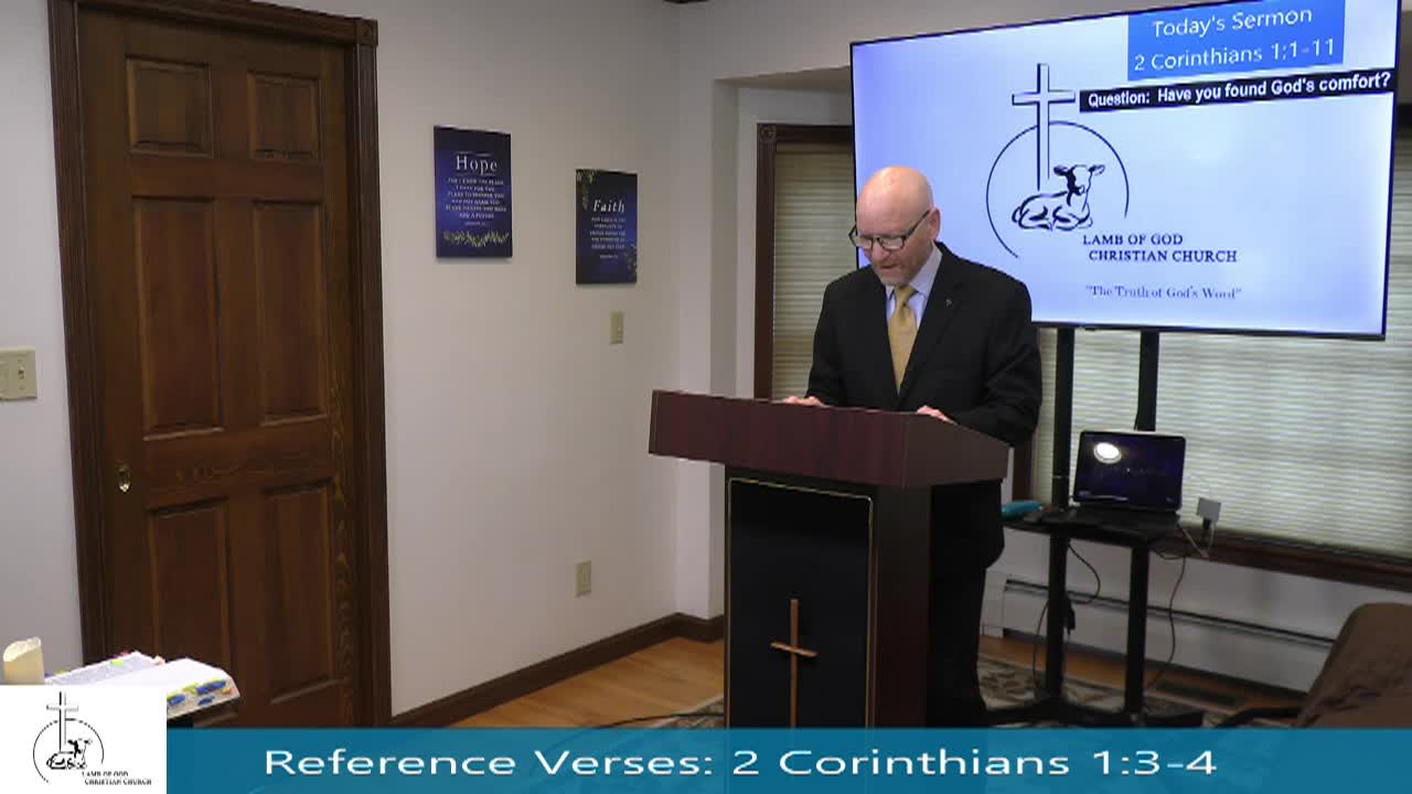 Thumbnail image for Lamb of God Christian Church Sunday Sermon - #219 2 Corinthians 1_1-11