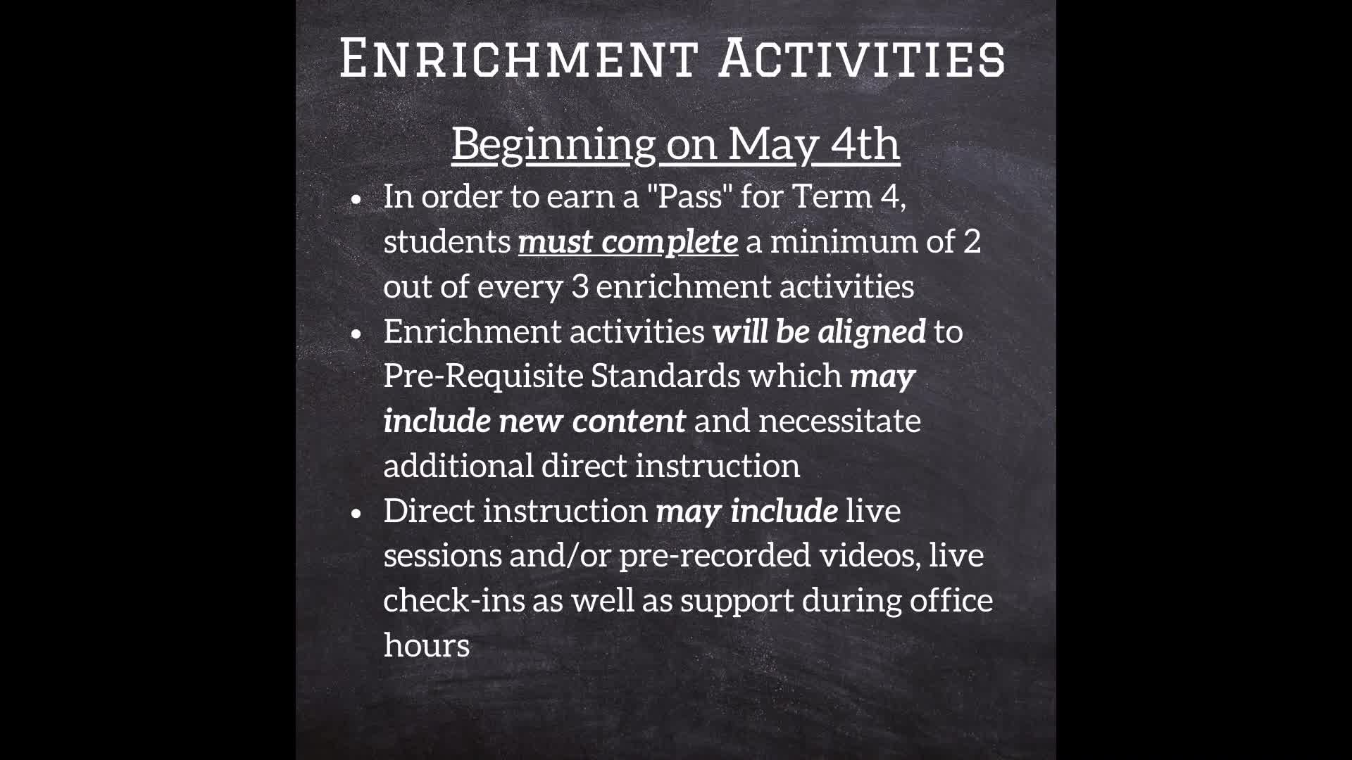 DHS Remote Learning Plan Update Extended School Closure- May 1, 2020