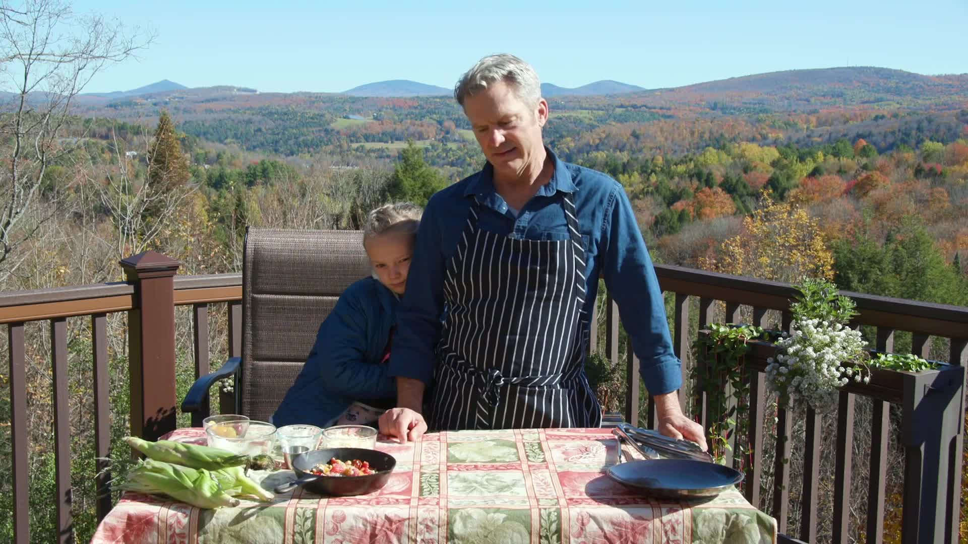 Thumbnail image for New England Cooks Presents - Family Style with Jimmy & June Kennedy - Grilled Tilapia Fillets in Corn Husks